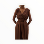 Joseph Ribkoff Wide Leg Pull-On Jumpsuit - Mahogany Brown