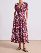 Apiece Apart Dia Maxi Dress - Essa Floral Merlot