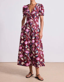 Apiece Apart Dia Maxi Dress - Essa Floral Merlot