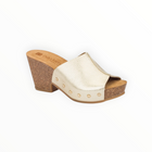 nassima Kilda Wedge Sandal - Gold