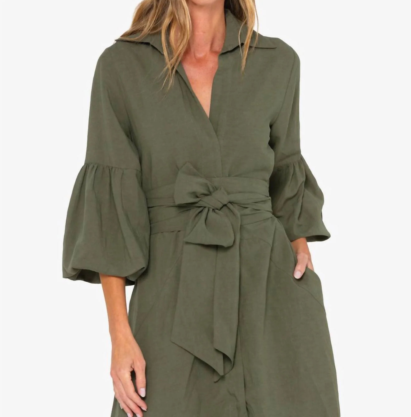 JBQ Lona Dress - Olive
