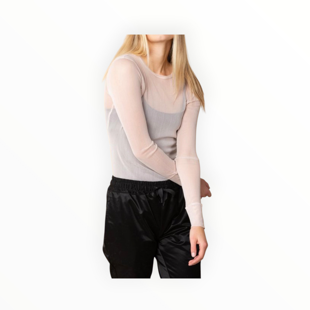 Brazeau Tricot Tulle T-Shirt - Cloud