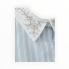 Oui Blue/White Stripe Shirt With Jewelled Collar