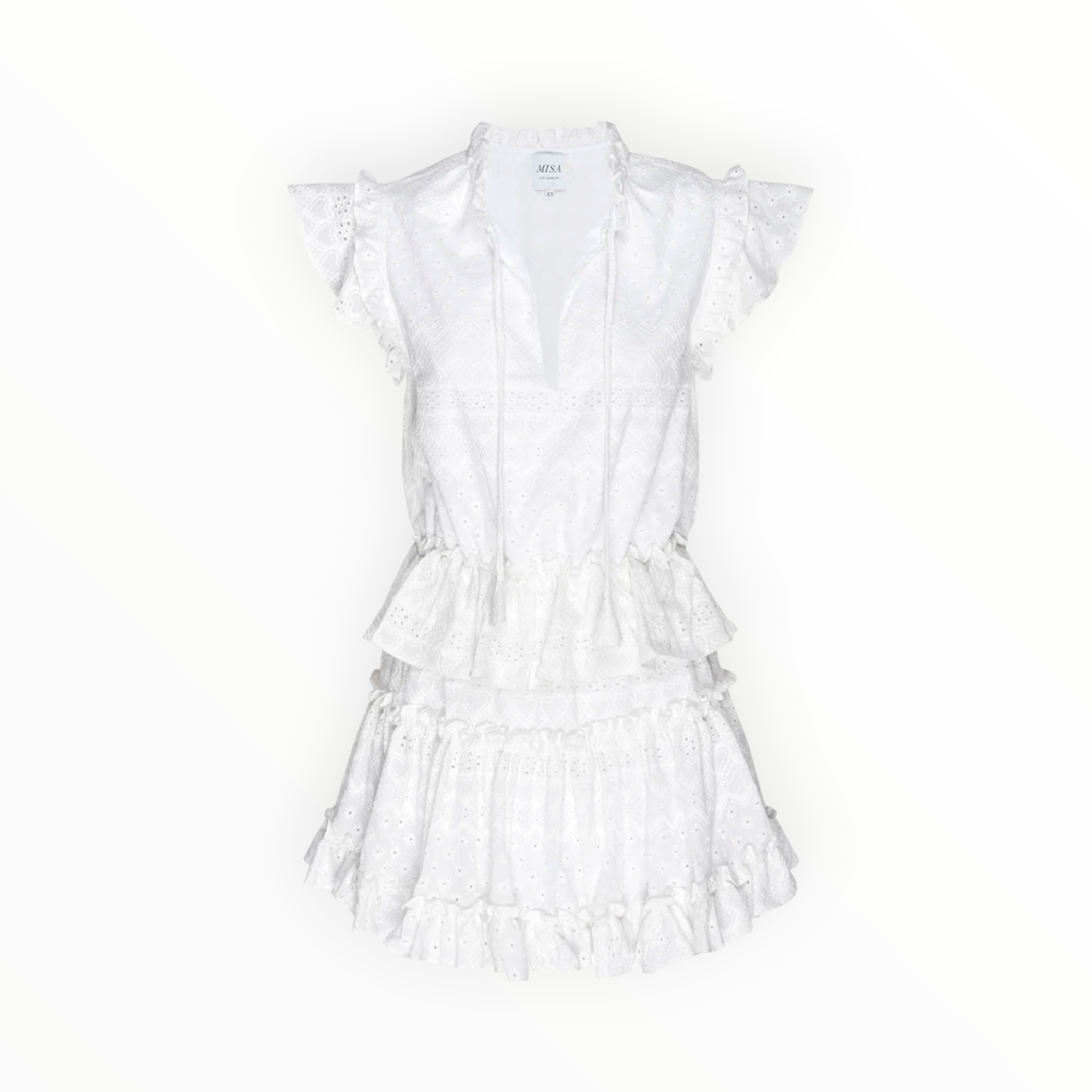 MISA Iliana Dress - White