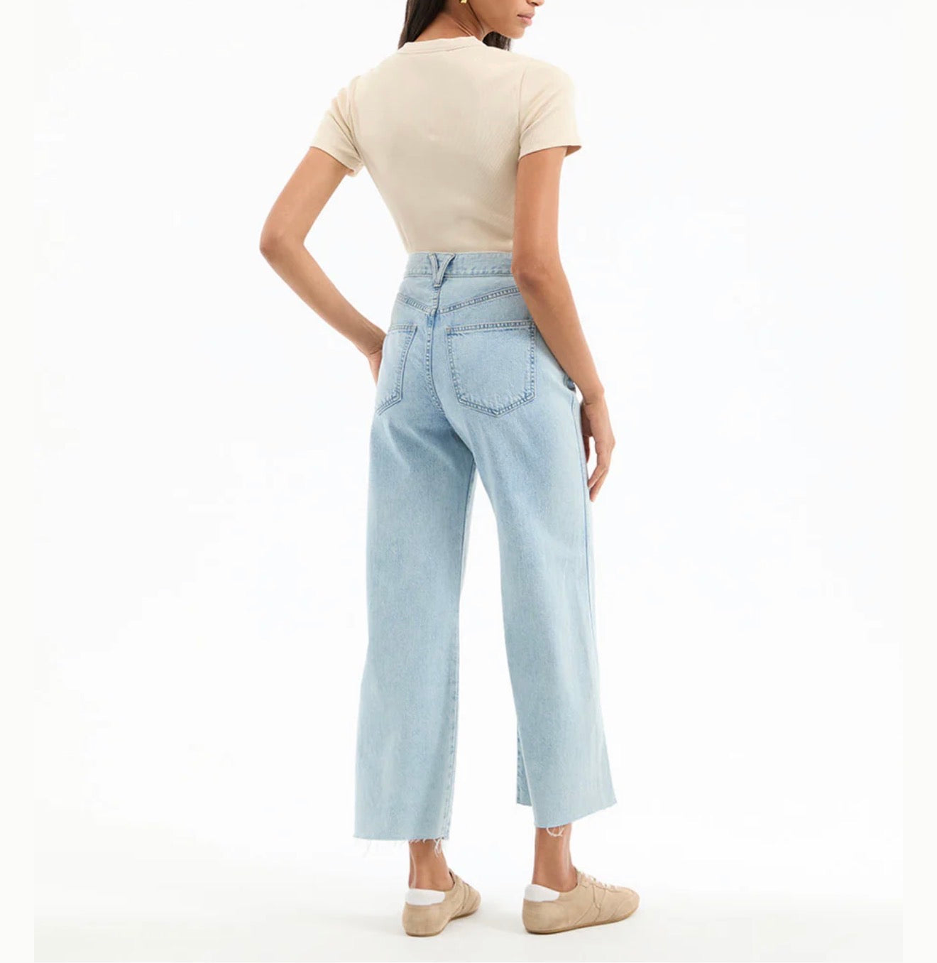 Veronica Beard Short Sleeve Dekalb Top - Limestone