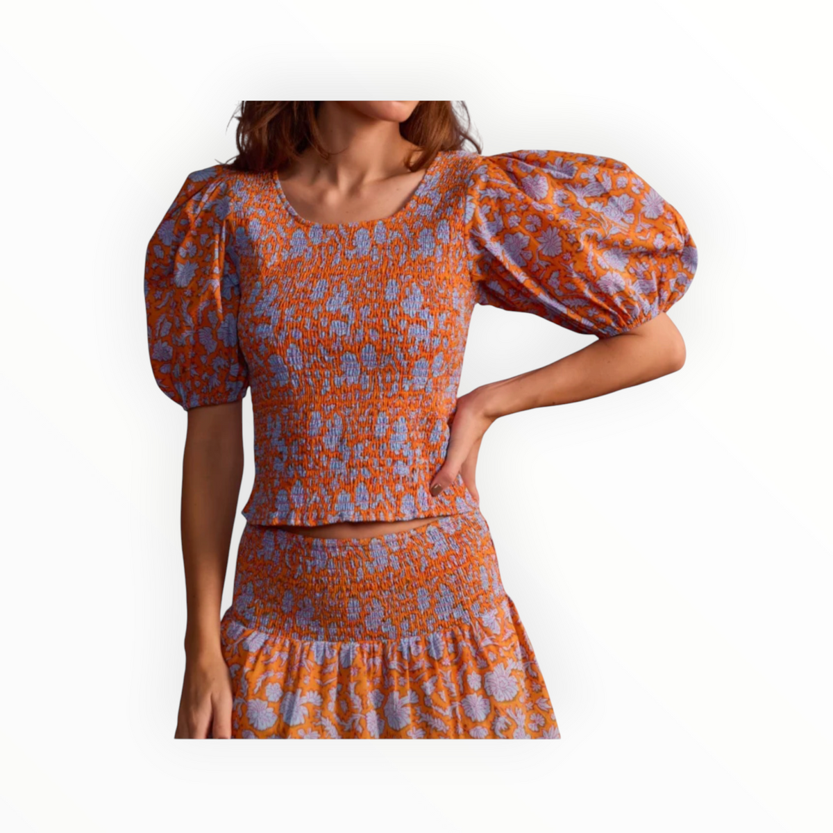 SZ Blockprints Amelia Top - Nila Print