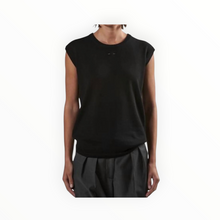 Barbara Bui Sleeveless Merino Crew Neck Sweater - Black