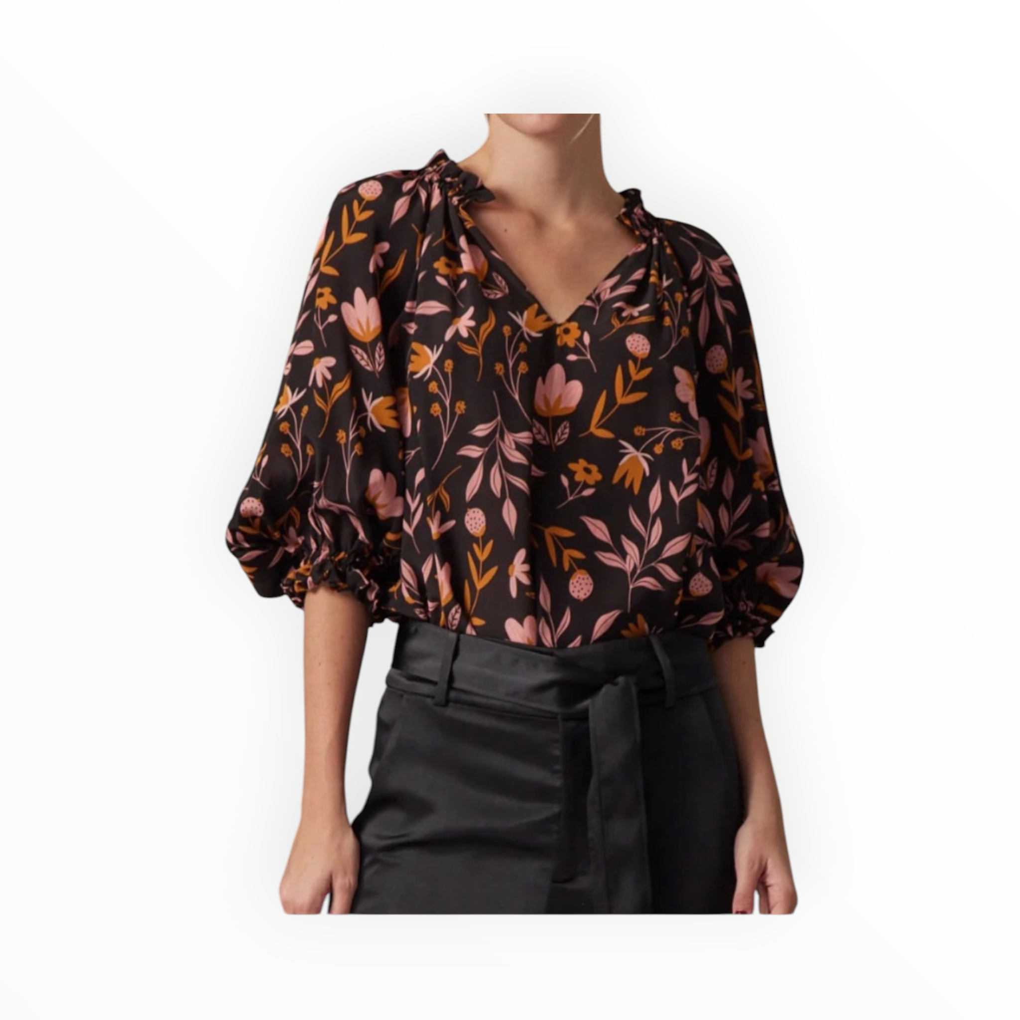 Gilner Farrar Ellie Blouse - Cascading Floral