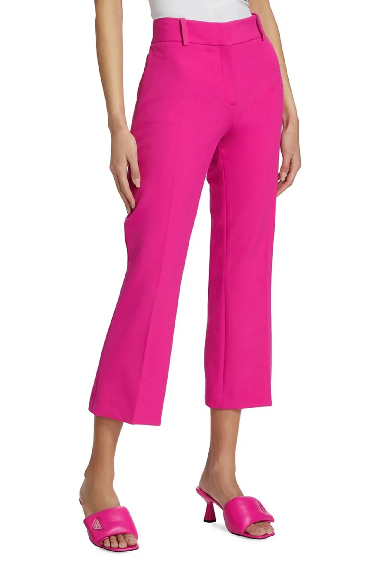 Frame Le Crop Mini Boot Trouser - Fuchsia