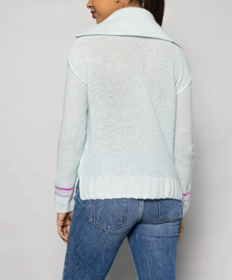 Lisa Todd Powder Posh Sweater - Barely Blue