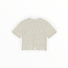 GANNI Fringe Graphic Tee - Egret