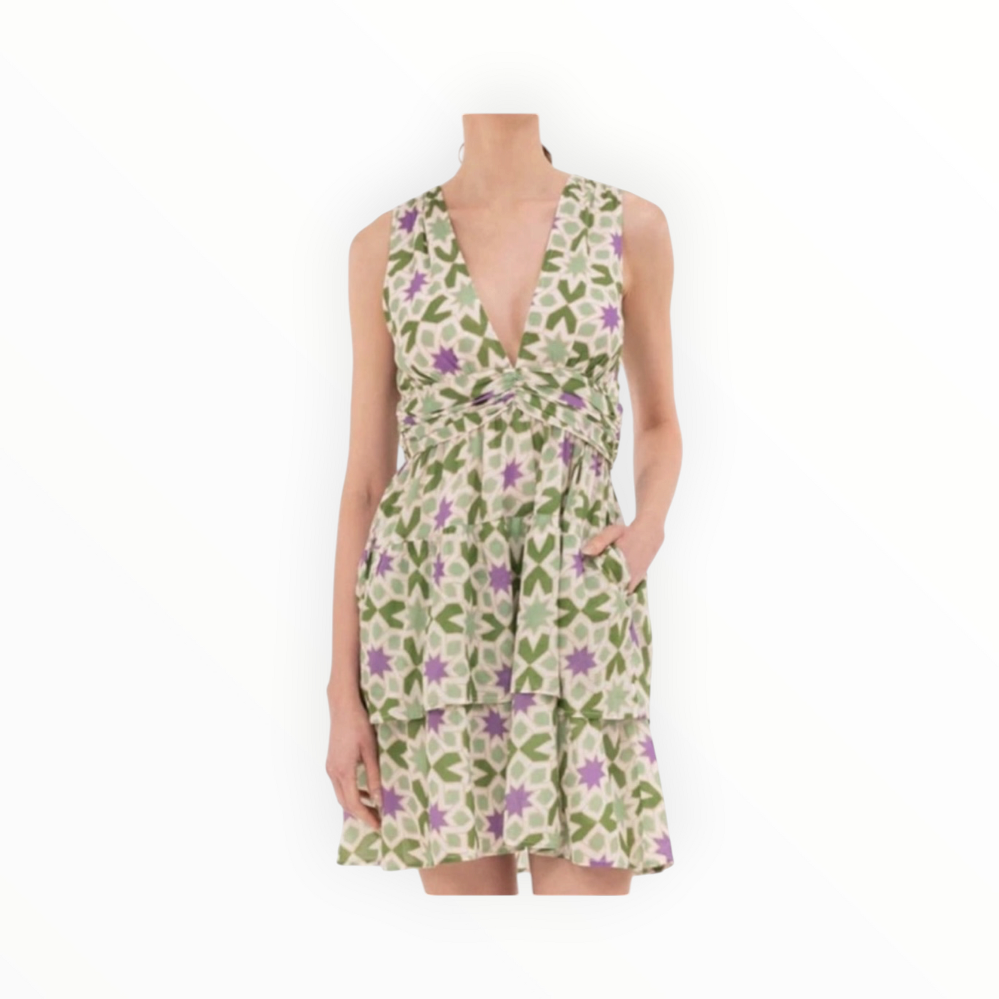 Banjanan Donna Dress - Star Gazer Jade