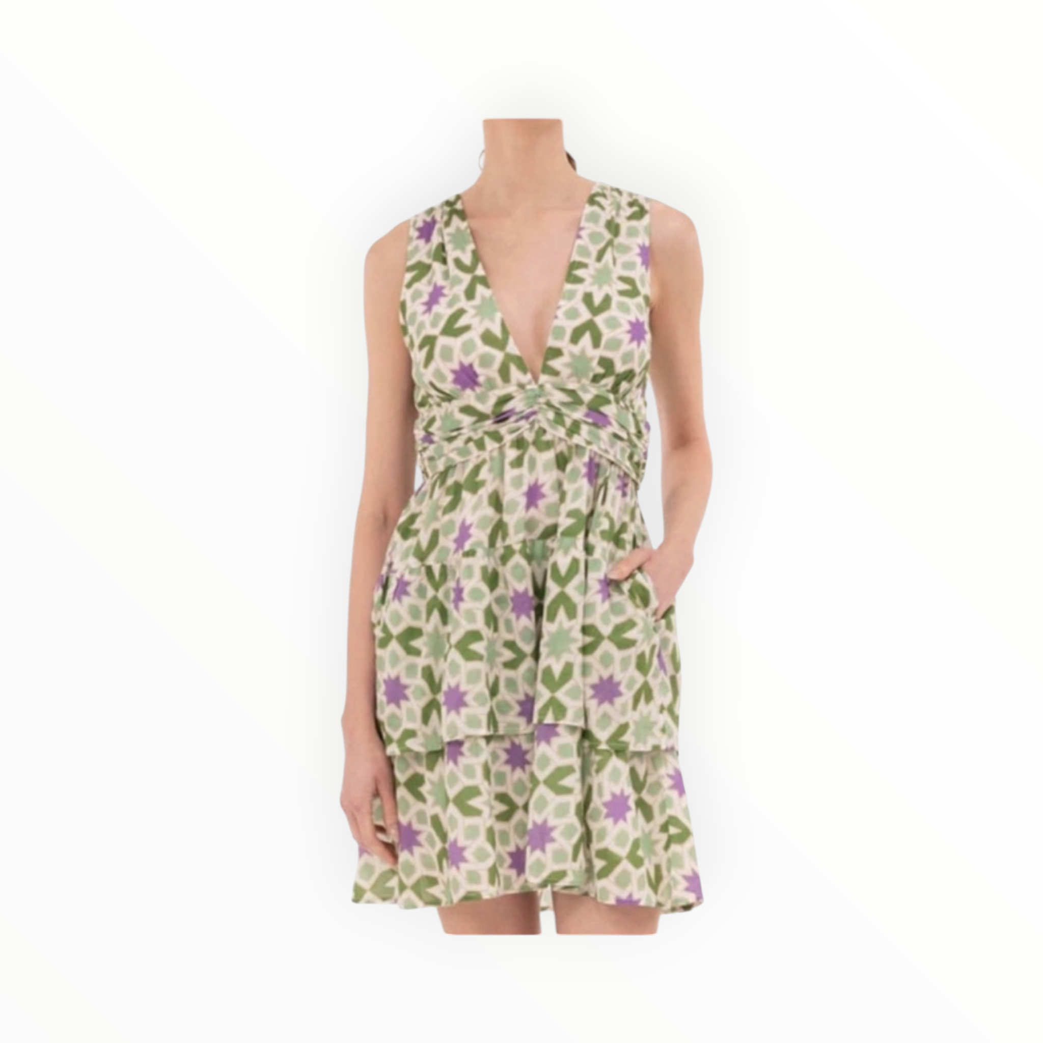 Banjanan Donna Dress - Star Gazer Jade