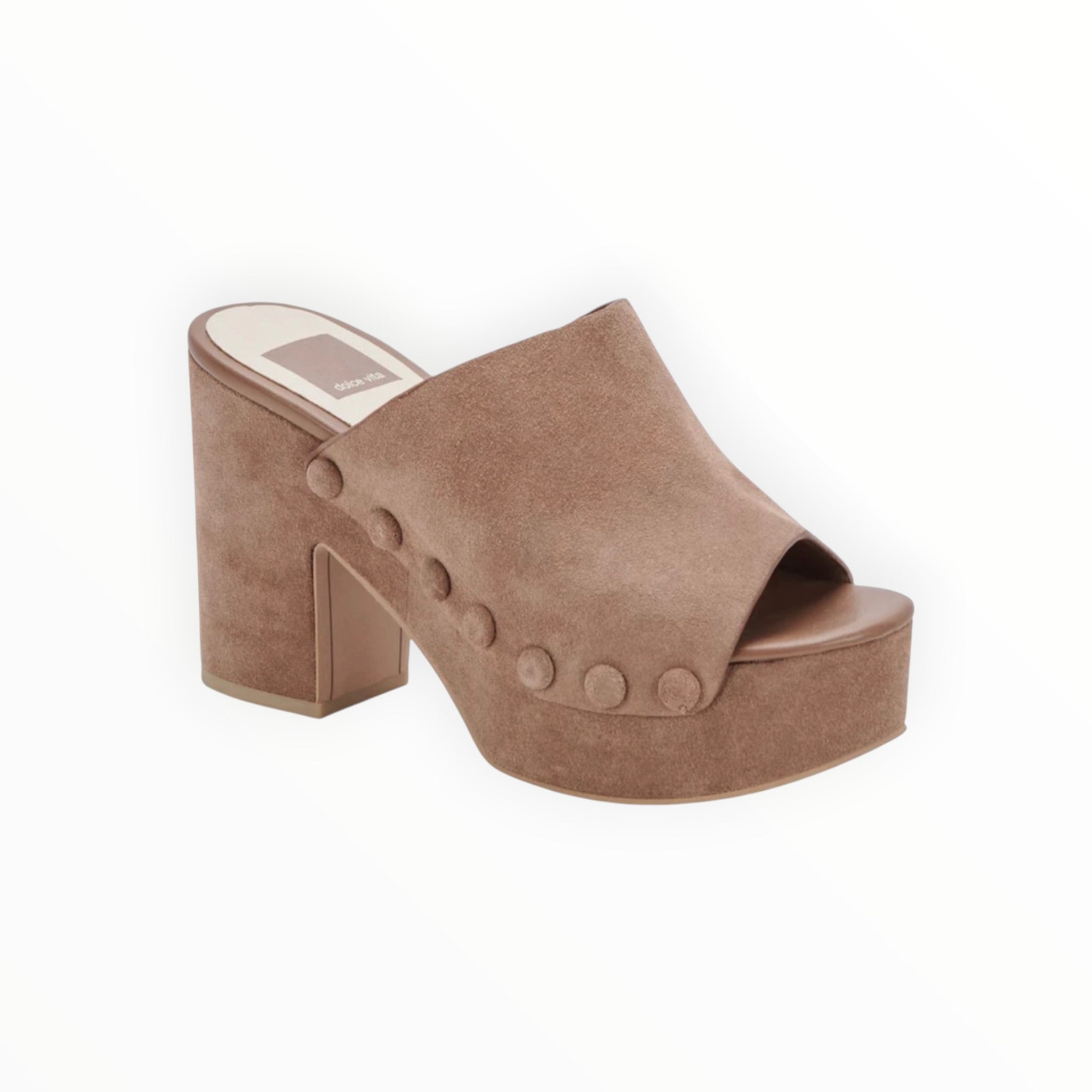 Dolce Vita Emol Platform Sandals - Mushroom Suede