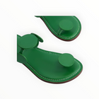 BERNARDO New Moon Toe Ring Sandal - Kelly Green Antique Calf