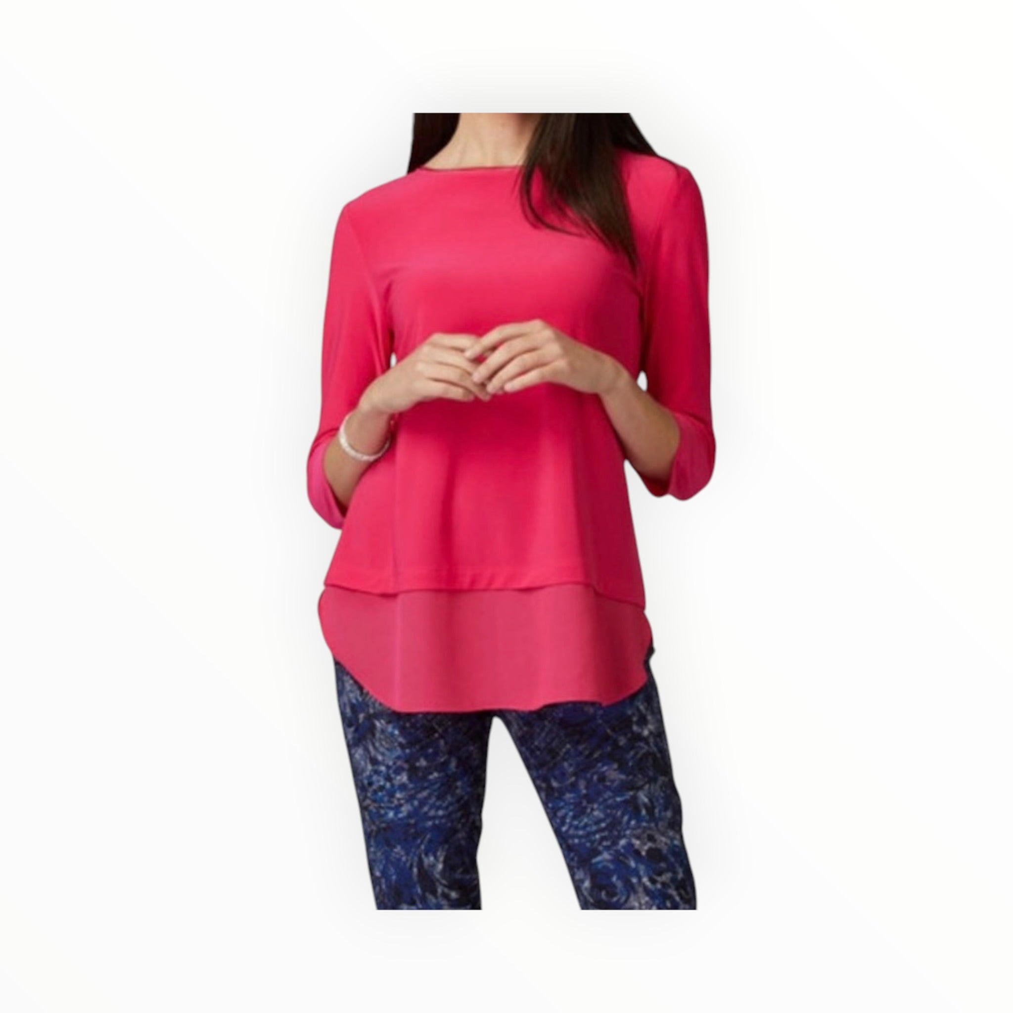 Joseph Ribkoff Draped Sleeveless Top - Hydrangea