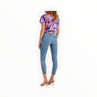 Etienne Marcel Skinny Moto Ankle Jeans W/Zipper Accent Pockets