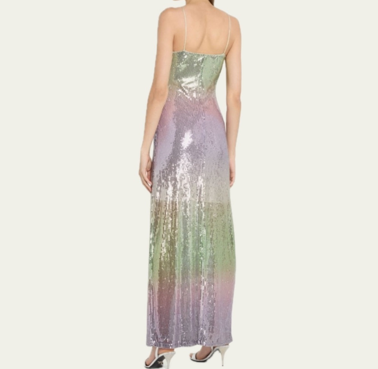 LoveShackFancy Grand Ombré Sequined Dress