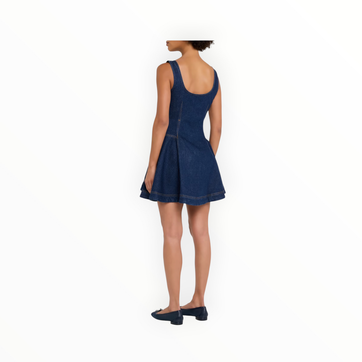 SIMKHAI Eleodra Denim Mini Dress - Imperial
