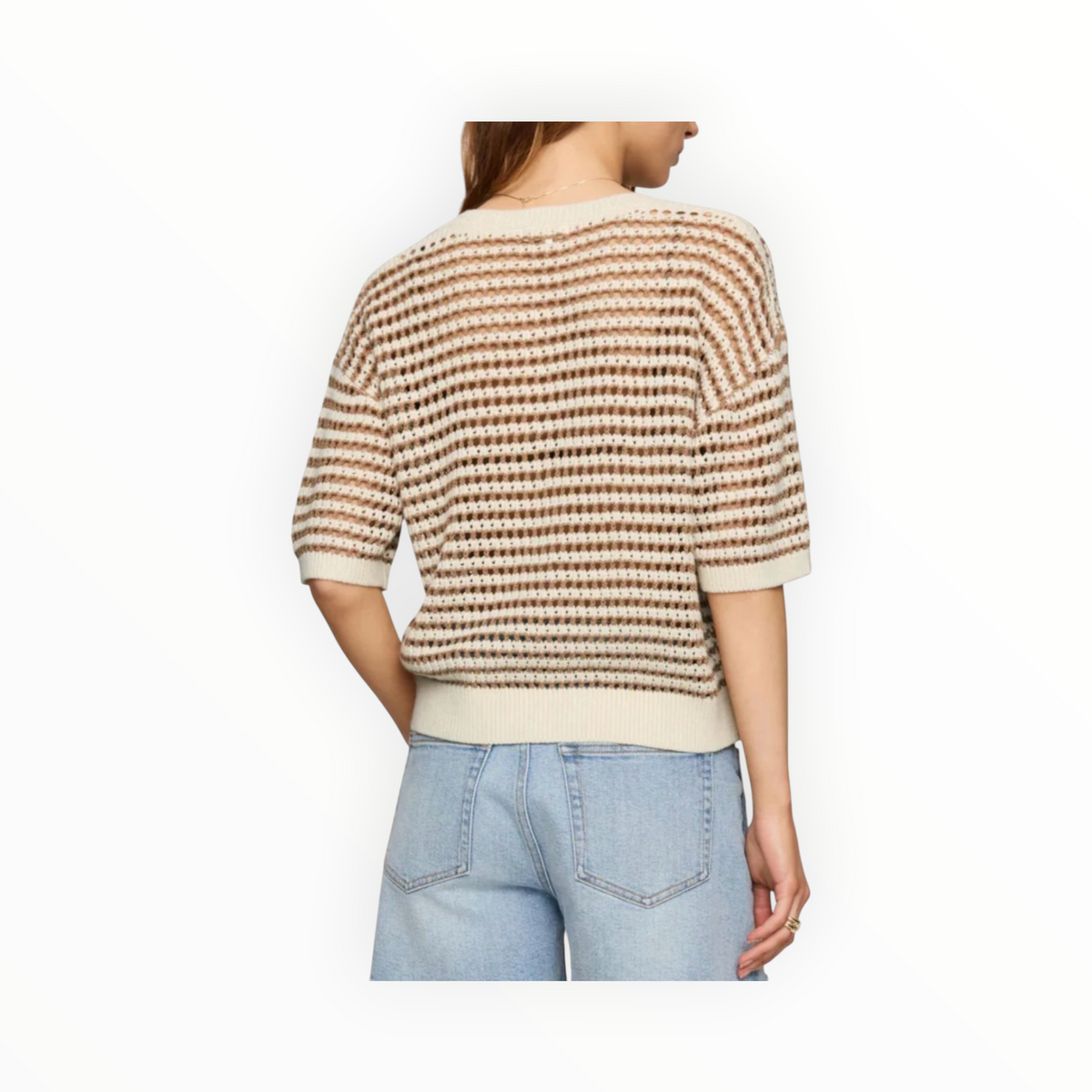 Z Supply Kylo Striped Polo Sweater - Taro
