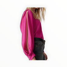 ba&sh Stefy Flowing Blouse - Fuchsia