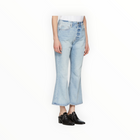 Frame Blue Rigid Re-Release Le Crop Flare Jeans