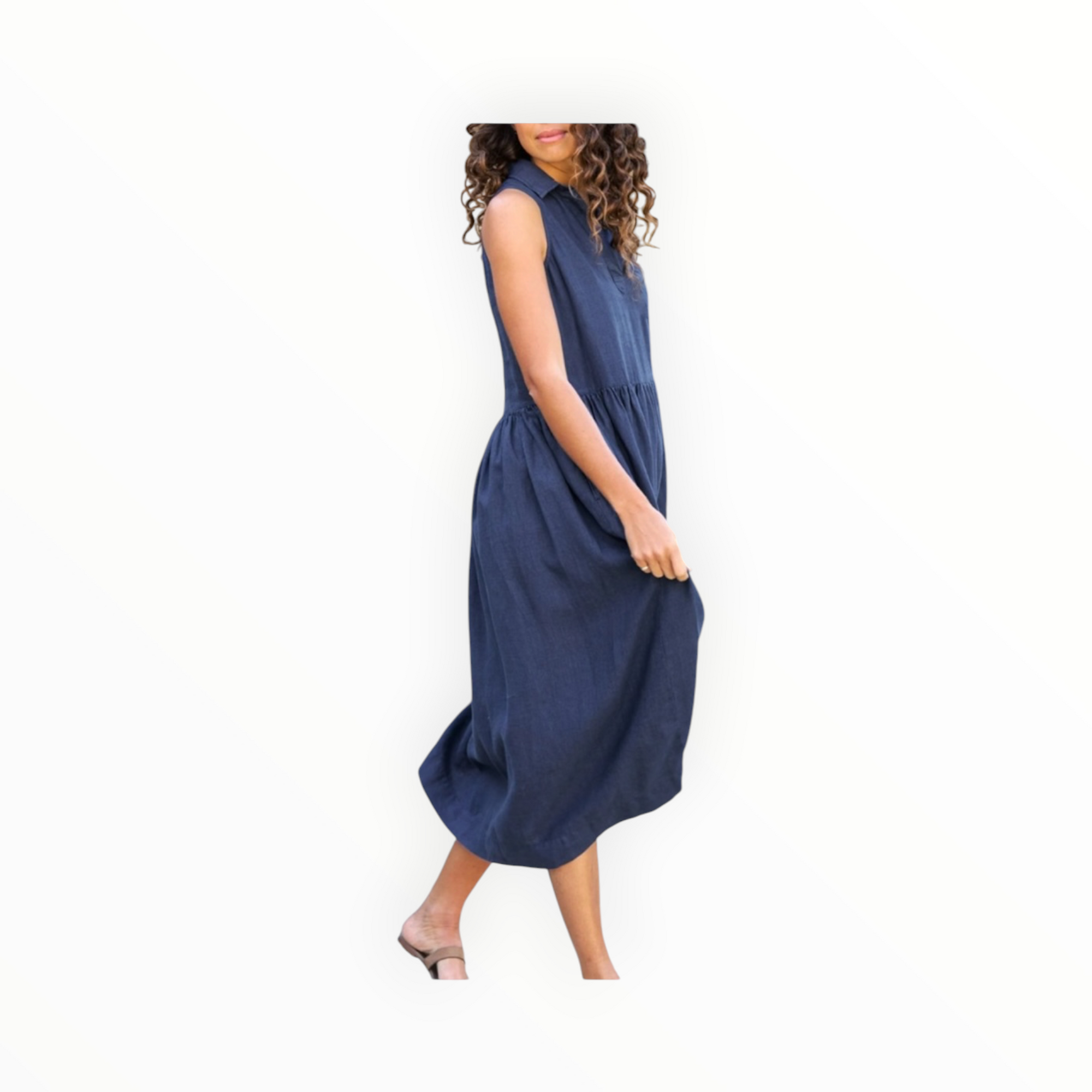 Frank & Eileen Daphne Dress - Navy