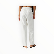 Steve Madden Rumi Pants - White Pinstripe