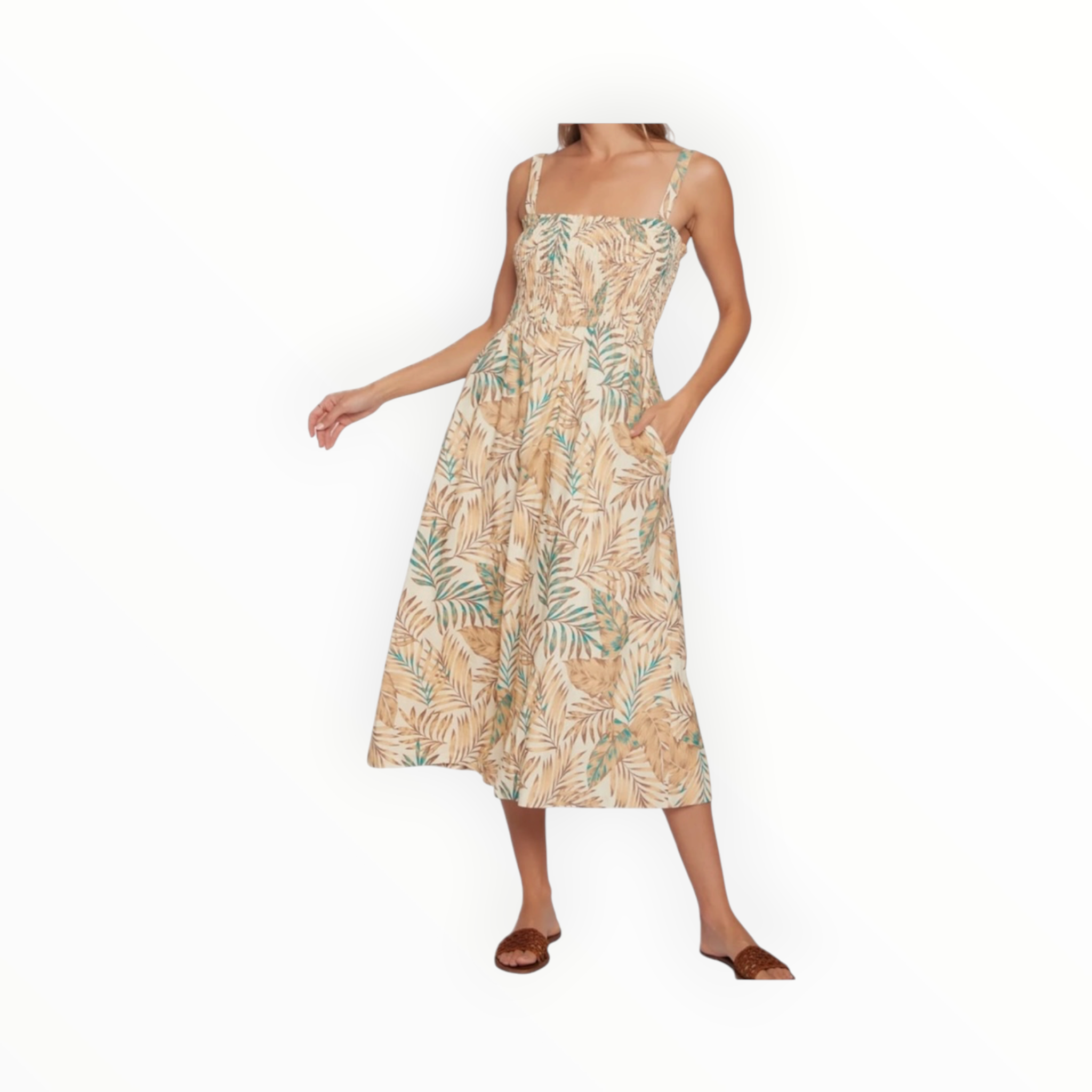 Lost + Wander Anafi Palm Dress