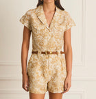 AQUA BLÚ Luminary Christine Shirt - Gold