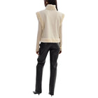 Lamarque Dua Reversible Sherpa Vest - Ecru