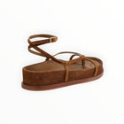 Loeffler Randall Sonny Suede Platform Sandals - Cacao