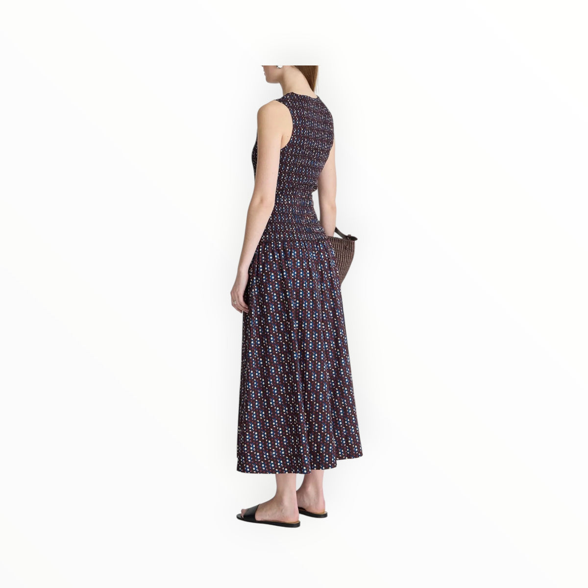 Apiece Apart Siempre Tank Maxi - Block Print Polka