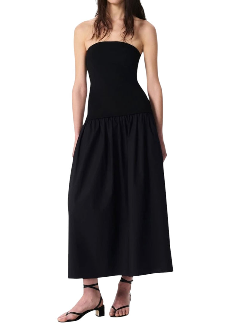 rag & bone Irina Mixed-Media Dress - Black