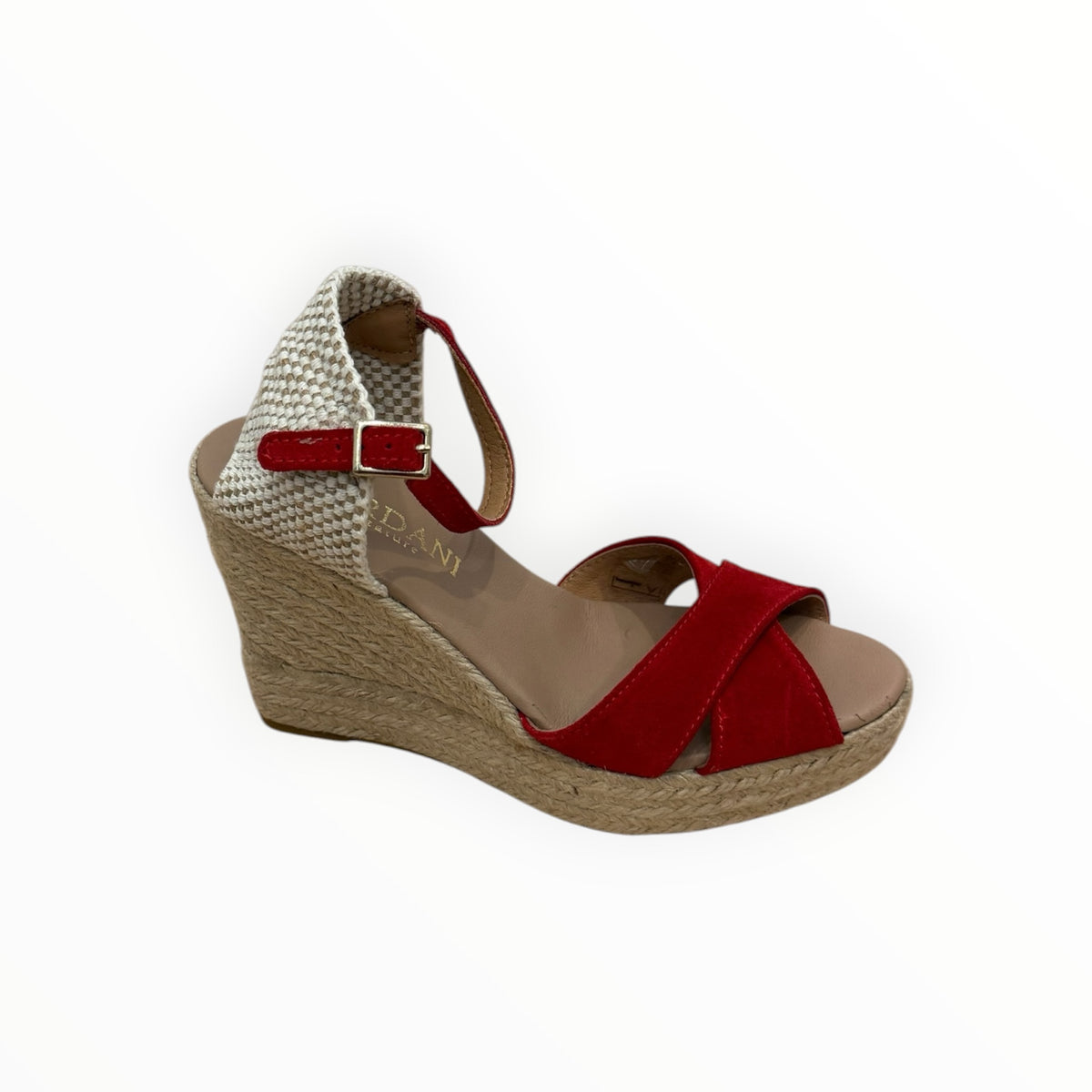 Cordani Everly Wedge - Red Suede