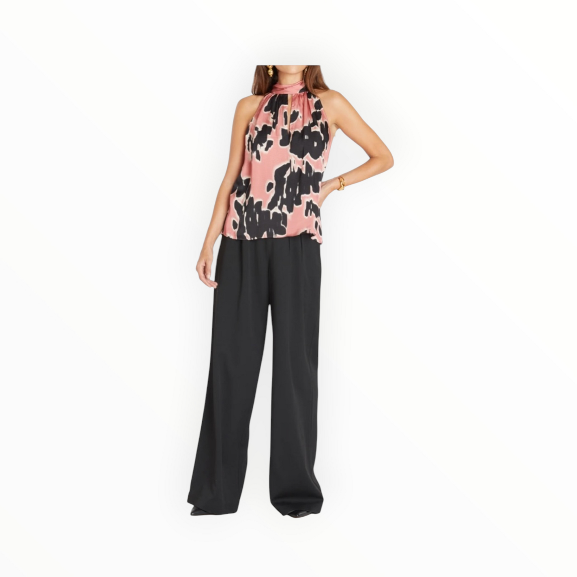 Tanya Taylor Miranda Printed Blouse - Peach Multi