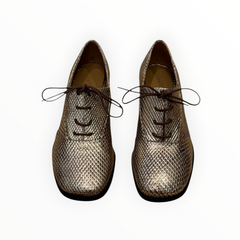 AUDLEY Cory Lace-Up Shoe - Metallic