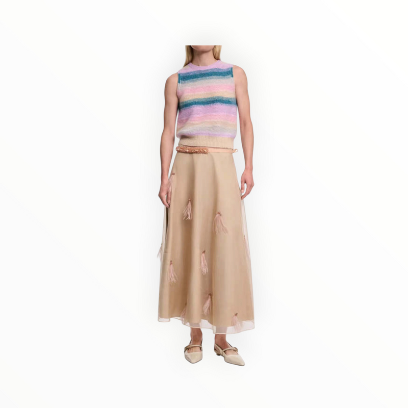 Dorothee Schumacher Sheer Volumes Skirt - Tan