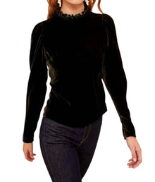 Ulla Johnson Marlene Velvet Blouse - Noir