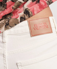 Frances Valentine Smarty Cuffed Jeans - White