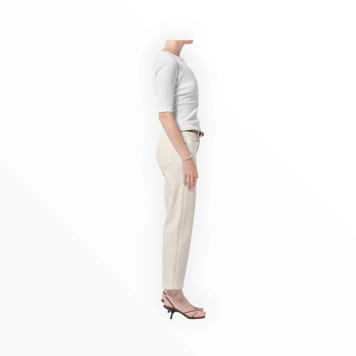 Citizens of Humanity Palma Straight Clean Hem - Almond