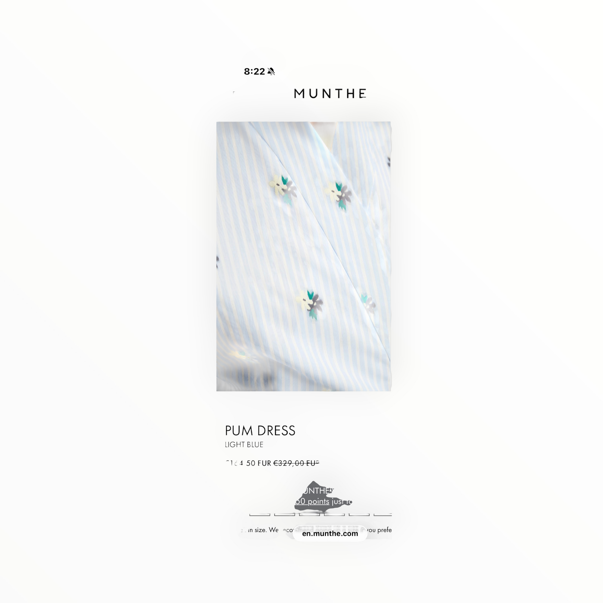 Munthe Pum Dress - Light Blue