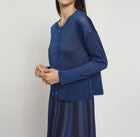 Maison Lurex Gala Short Cardigan - Royal Blue