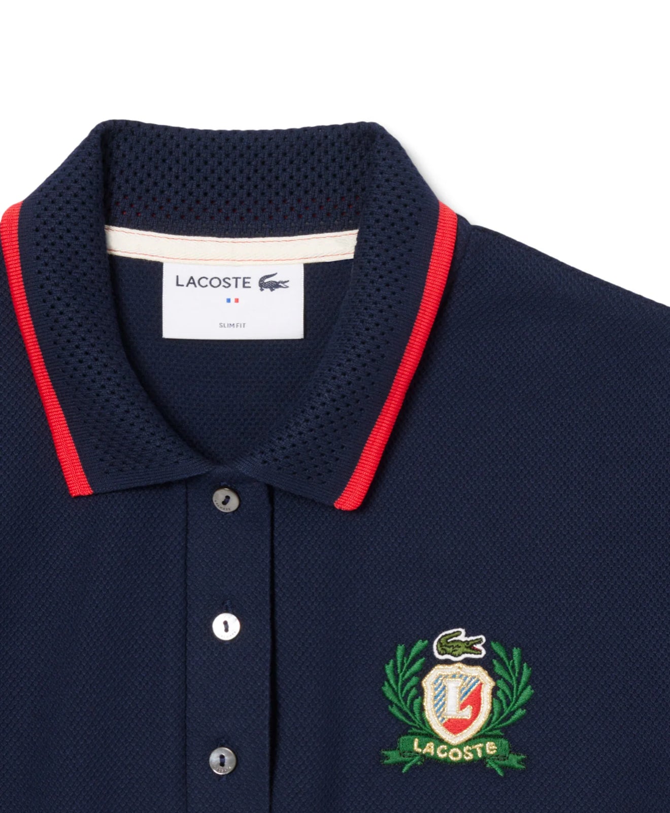 Lacoste Slim Fit Made In France Polo - Navy