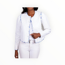Sail To Sable Batik Print Reversible Button Front Jacket