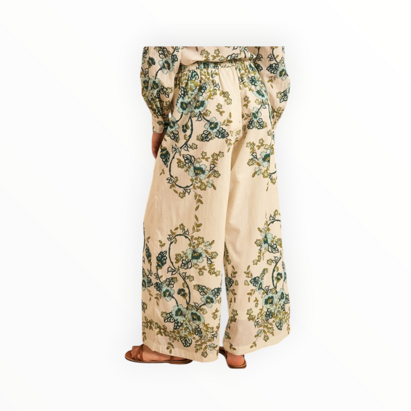 Hannah Artwear Asha Full Length Pant - Jasmine Azul
