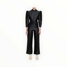 DESTREE Niagara Satin Flared Pants - Black