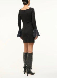 STAUD Hawthorne Dress - Black/Navy