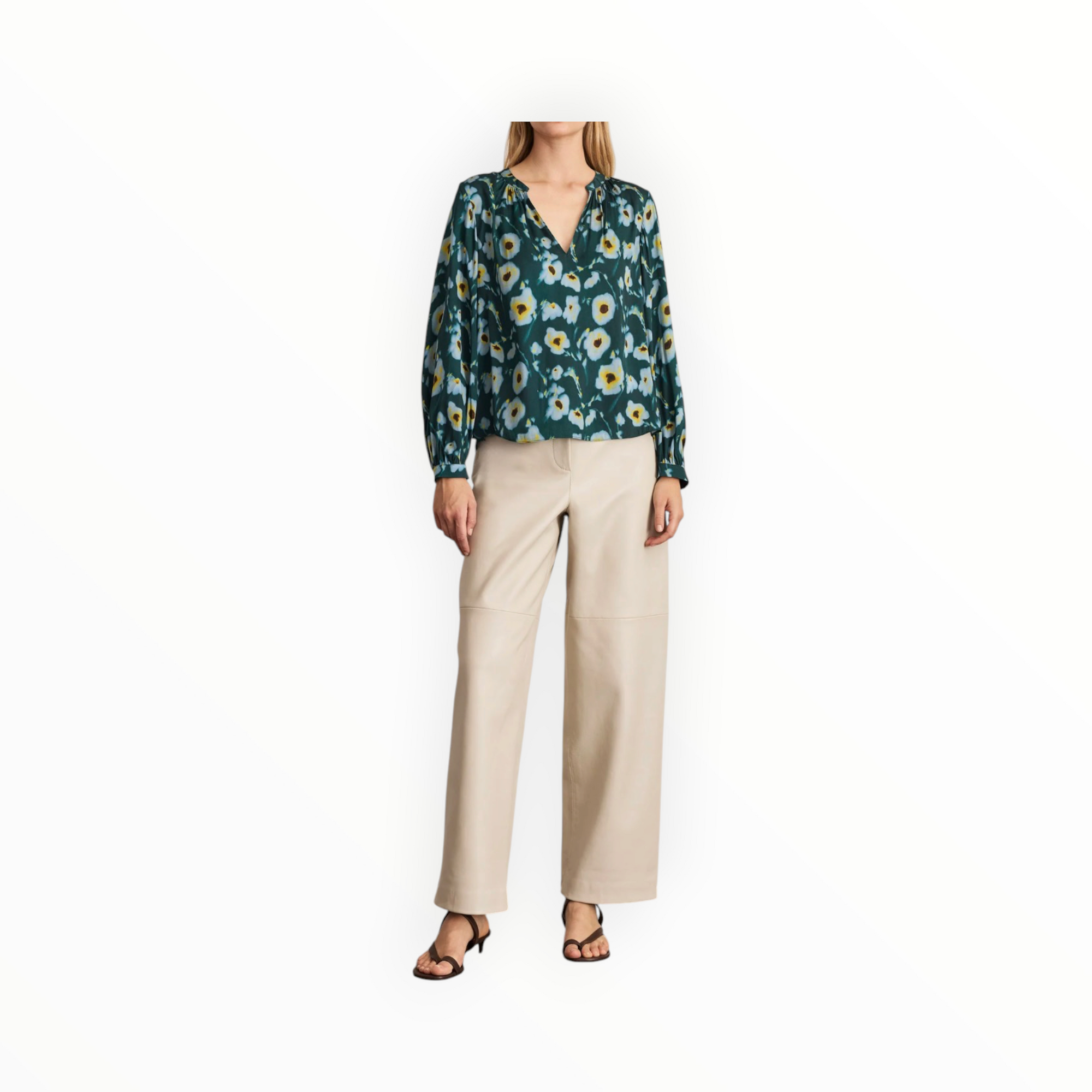 Tanya Taylor Sonia Top - Emerald Multi