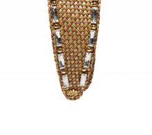 Lele Sadoughi Natural Brigitte Raffia Crystal Trim Headband